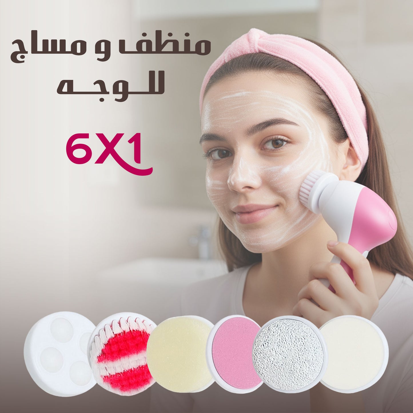أيليا 6 في 1 – جهاز تنظيف ومساج للوجه